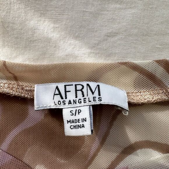 AFRM Marble Swirl Mesh Top and Skirt Set - Picture 6 of 6